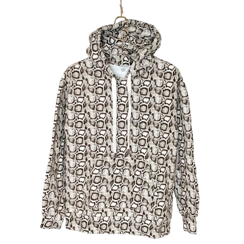 NWT Good American Printed Oversized Hoodie Snakeskin Size Small